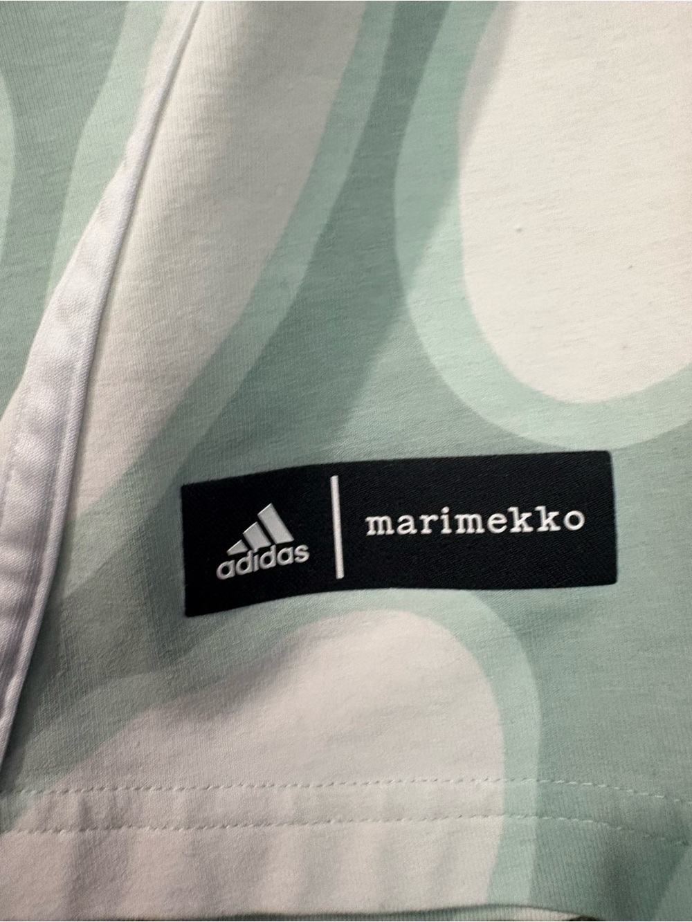 adidas x Marimekko Future Icons Flared Leggings Sz Medium Green & White Athletic - Picture 2 of 13